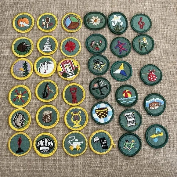 113 Vintage Misc State Park CA Patches Girl Scout Merit Badges 70s 00s READ